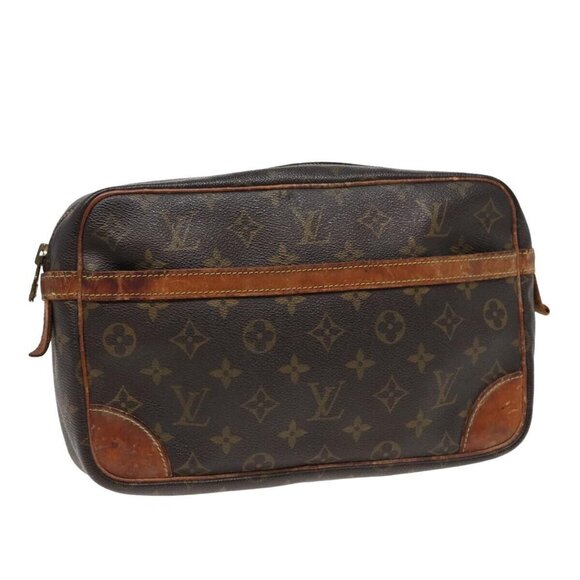 LOUIS VUITTON Monogram Compiegne 28 Clutch Bag - Picture 1 of 16
